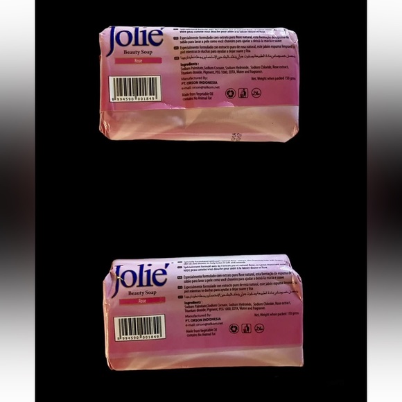 Jolié Beauty Bar Soap Jolie Rose Discontinued RARE pink Bath Shower Lot Vintage - Picture 2 of 2